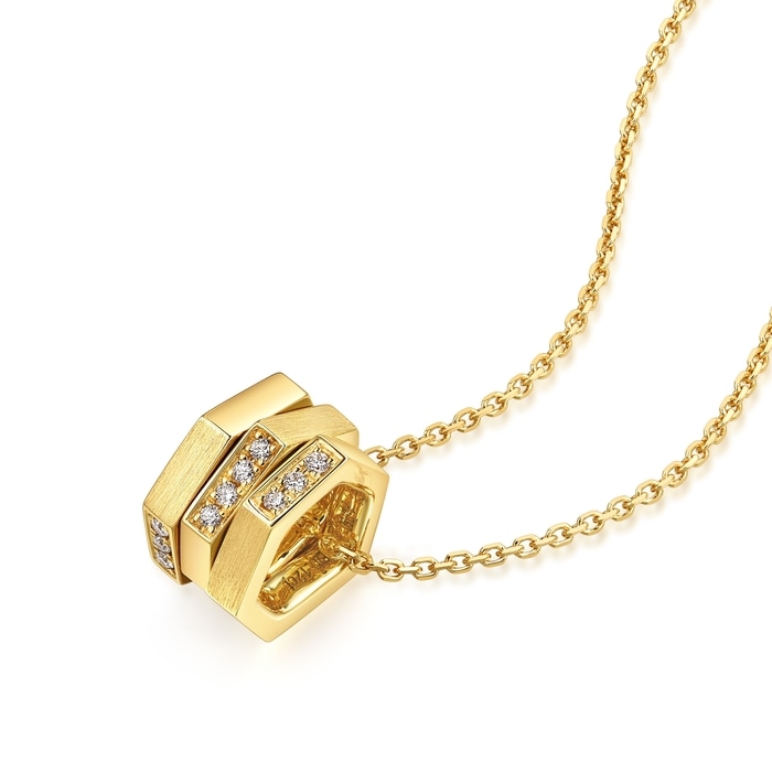 18K Yellow Gold Necklace | Chow Sang Sang Jewellery | 91350U - 2