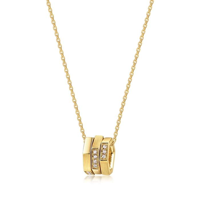 18K Yellow Gold Necklace | Chow Sang Sang Jewellery | 91350U - 1