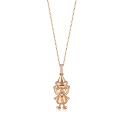18K Rose Gold Diamond Necklace
