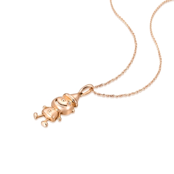 18K Rose Gold Necklace | Chow Sang Sang Jewellery | Love Decode | 91667U - 4