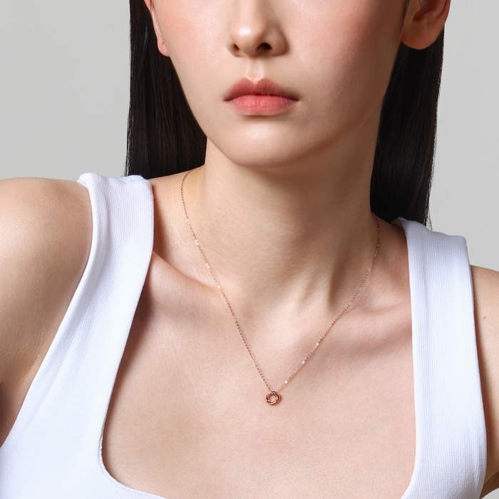 18K玫瑰金 頸鍊 | 周生生珠寶 | 薄荷系列 | 91873U - 3