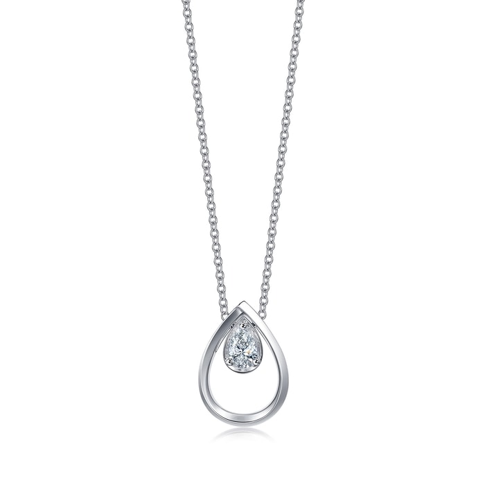 18K White Gold Necklace | Chow Sang Sang Jewellery | Let's Play | 92517U - 1