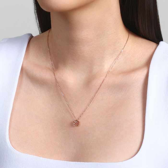 18K玫瑰金 頸鍊 | 周生生珠寶 | 薄荷系列 | 92771U - 2