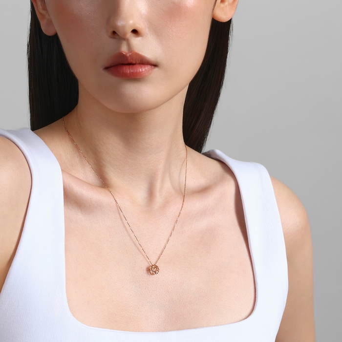 18K玫瑰金 頸鍊 | 周生生珠寶 | 薄荷系列 | 92771U - 3