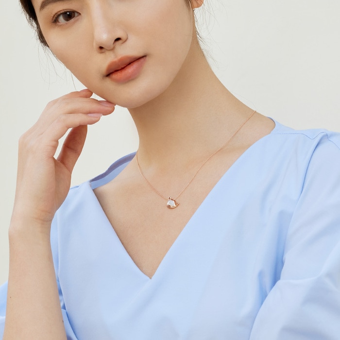 18K Rose Gold Necklace | Chow Sang Sang Jewellery | Minty Collection | 93187U - 3