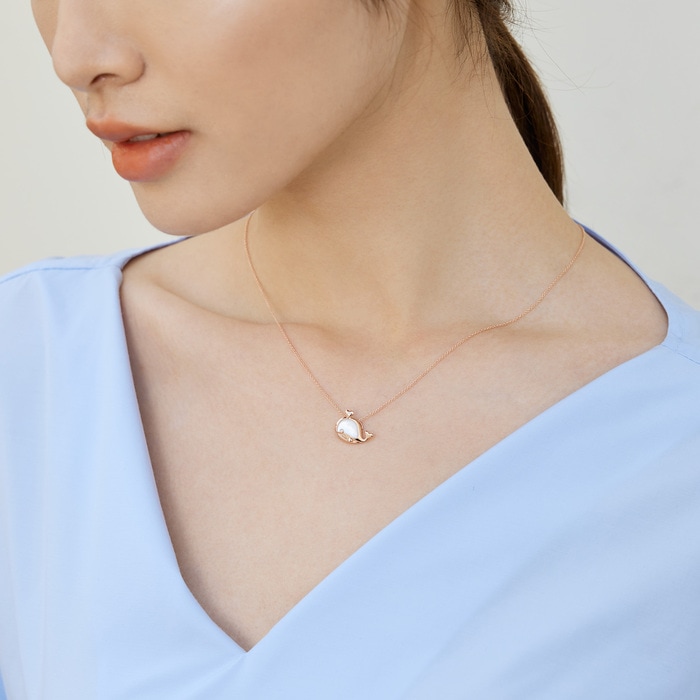 18K Rose Gold Necklace | Chow Sang Sang Jewellery | Minty Collection | 93187U - 2