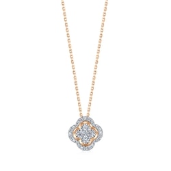 'Fantasy' 18K White & Red Gold Diamond Necklace