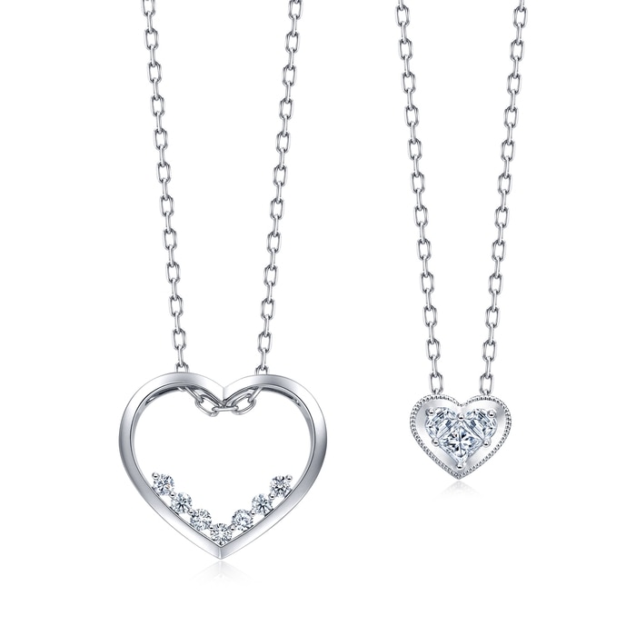 18K白色黄金 頸鍊 | 周生生珠寶 | 93893U - 5