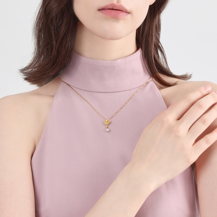 Solid Gold Necklace | Chow Sang Sang Jewellery | 94384U - 3