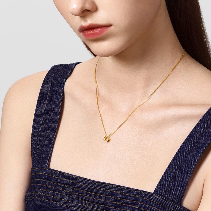 Solid Gold Necklace | Chow Sang Sang Jewellery | 94459U - 3