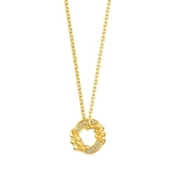 'Taffy' 999 Gold Diamond Necklace
