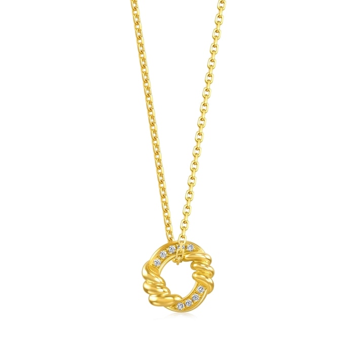 Solid Gold Necklace | Chow Sang Sang Jewellery | 94459U - 1