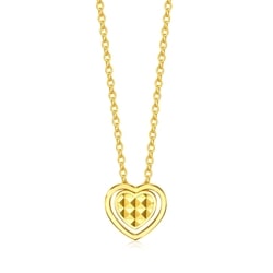 'Glow' 999 Gold Heart Shape Necklace