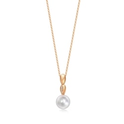 18K Rose Gold Freshwater Pearl Necklace
