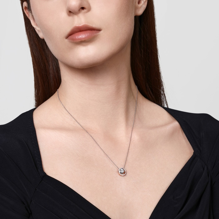 18K White & Rose Gold Necklace | Chow Sang Sang Jewellery | Diamond Symphony | 95035U - 3