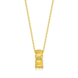 999 Gold Diamond Necklace