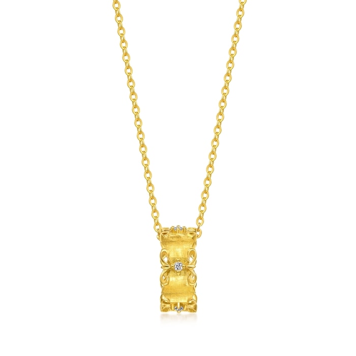 Solid Gold Necklace | Chow Sang Sang Jewellery | Gold Rhyme | 95102U - 1