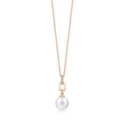18K Rose Gold Freshwater Pearl Necklace