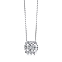 18K White Gold Diamond Necklace