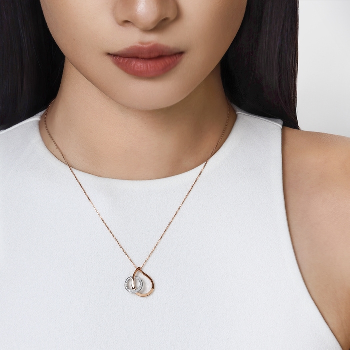 18K白色黄金及玫瑰金 頸鍊 | 周生生珠寶 | 95531U - 2