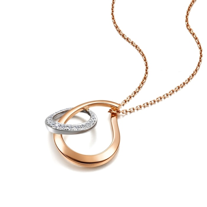 18K白色黄金及玫瑰金 頸鍊 | 周生生珠寶 | 95531U - 4