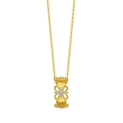 999 Gold Diamond Necklace