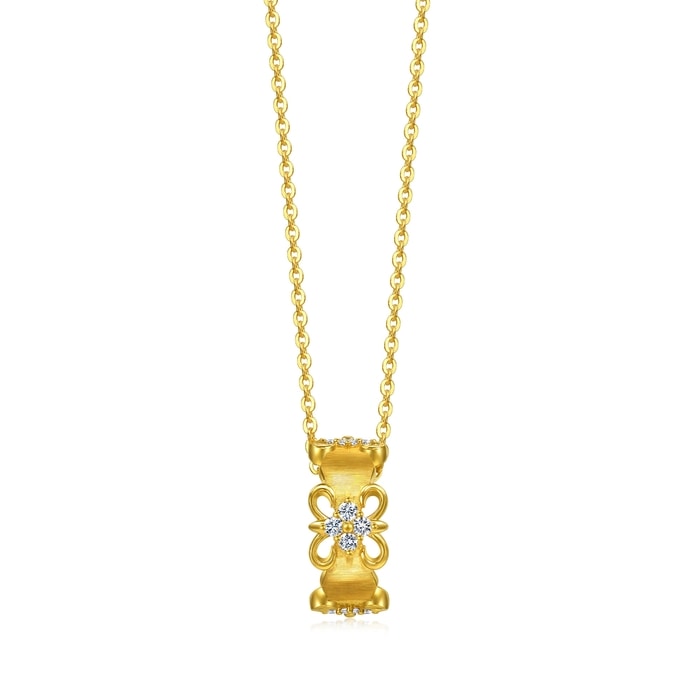 Solid Gold Necklace | Chow Sang Sang Jewellery | Gold Rhyme | 96158U - 1