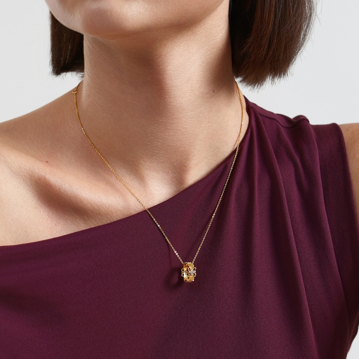 Solid Gold Necklace | Chow Sang Sang Jewellery | Gold Rhyme | 96158U - 2