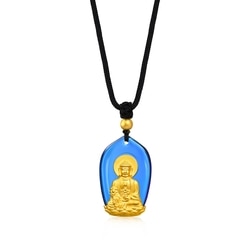 999.9 Gold Buddha Necklace