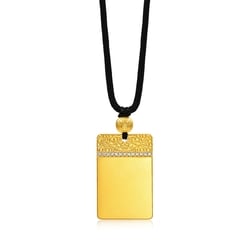 「東方古祖」999.9黃金鑲嵌鑽石頸鍊