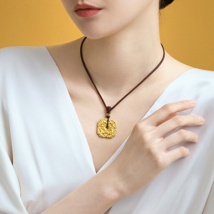 Solid Gold Necklace | Chow Sang Sang Jewellery | Cultural Blessings | 94432Z - 3