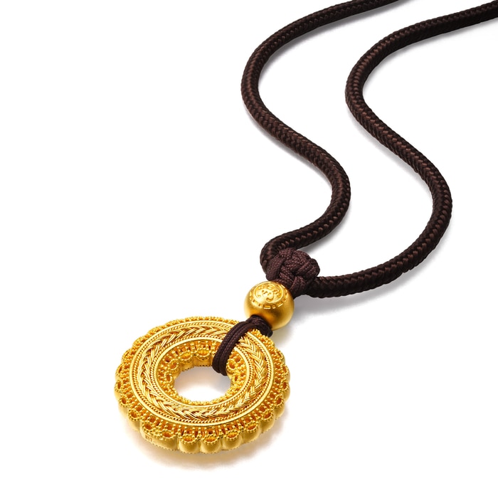 Solid Gold Necklace | Chow Sang Sang Jewellery | Cultural Blessings | 94541Z - 4