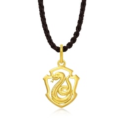 999.9 Gold Slytherin Snake Necklace