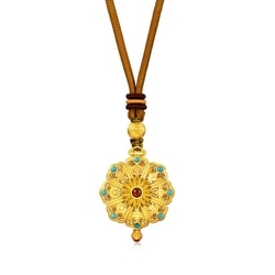 「東方古祖」999.9黃金八瑞相頸鍊