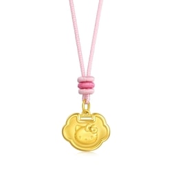 「Hello Kitty」足金平安鎖頸鍊