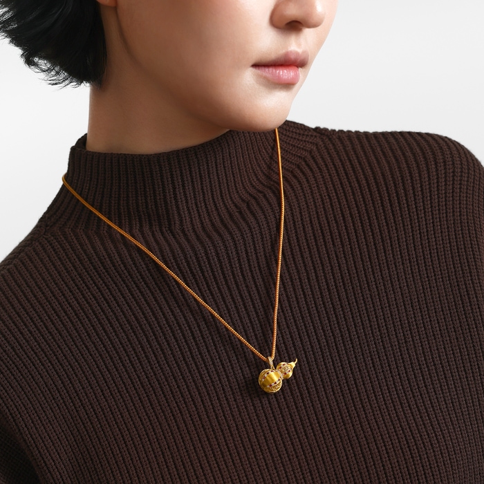 Solid Gold Necklace | Chow Sang Sang Jewellery | Cultural Blessings | 96234Z - 3