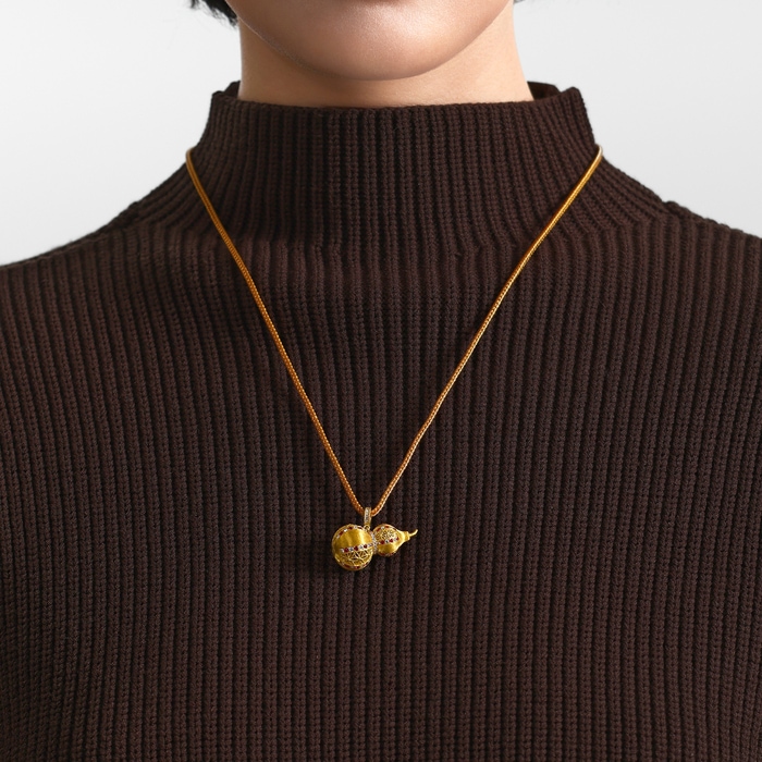 Solid Gold Necklace | Chow Sang Sang Jewellery | Cultural Blessings | 96234Z - 2