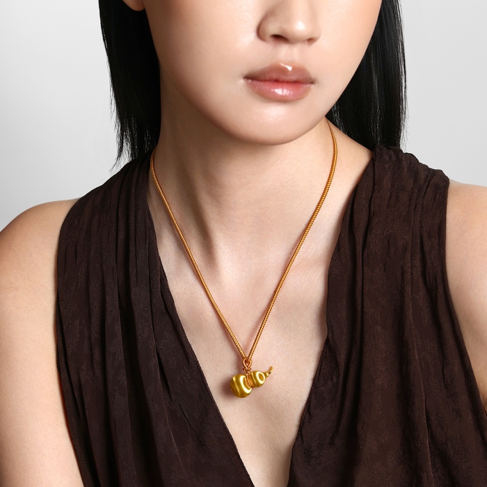 Solid Gold Necklace | Chow Sang Sang Jewellery | Cultural Blessings | 96638Z - 3