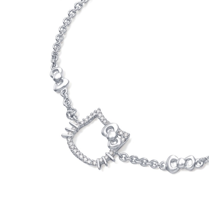 18K白色黄金 手鍊 | 周生生珠寶 | 48044B - 4