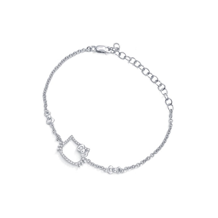 18K白色黄金 手鍊 | 周生生珠寶 | 48044B - 1