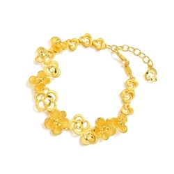 'Floral' 999.9 Gold Bracelet