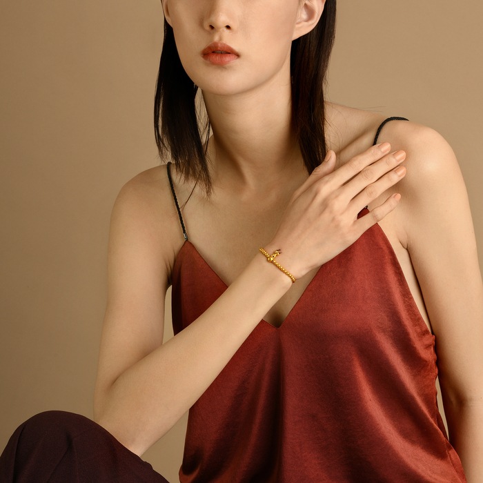 Solid Gold Bracelet | Chow Sang Sang Jewellery | Cultural Blessings | 90501B - 3