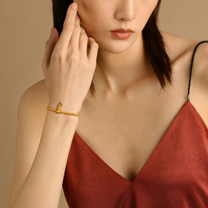 Solid Gold Bracelet | Chow Sang Sang Jewellery | Cultural Blessings | 90501B - 2