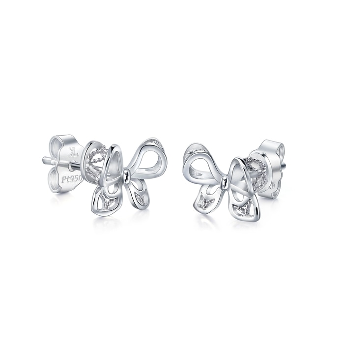 950 Platinum Earring | Chow Sang Sang Jewellery | 91475E - 4