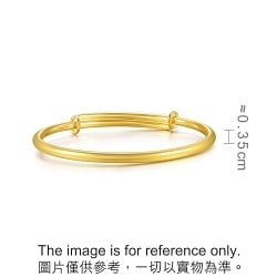 999.9 Gold Bangle