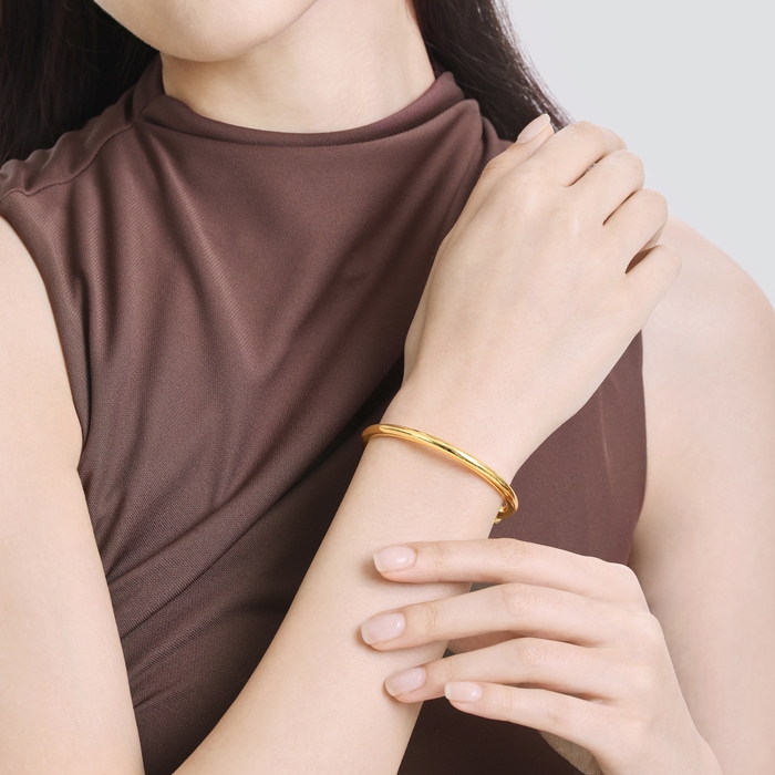 999.9 Gold Bangle | 09218K(~0.618 tael) | Chow Sang Sang