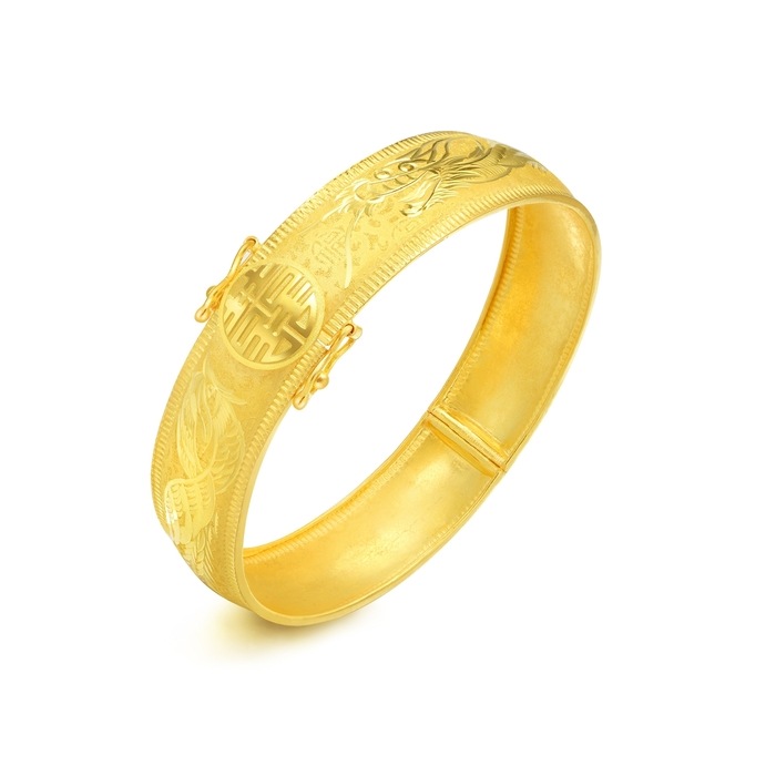 999.9黃金 手鐲 | 周生生珠寶 | 生生有囍 | 90044K - 4