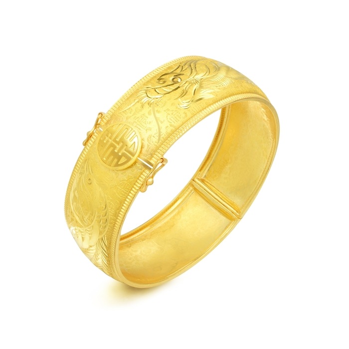 999.9黃金 手鐲 | 周生生珠寶 | 生生有囍 | 90044K - 2