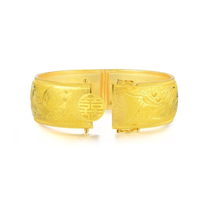 999.9黃金 手鐲 | 周生生珠寶 | 生生有囍 | 90044K - 6