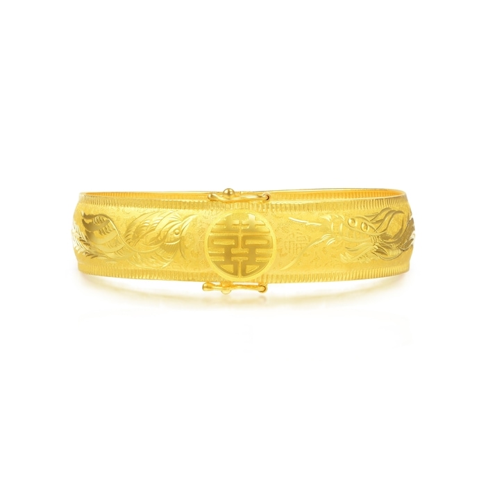 GARNI　Bangle Chinese Wedding Collection - 'Dragon & Phoenix' 999.9 Gold